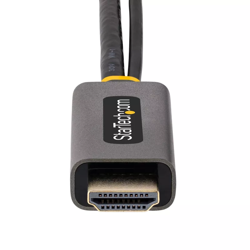 StarTech.com 1 pēda (30cm) HDMI–DisplayPort adaptera kabelis, aktīvs 4K 60Hz HDMI 2.0–DP 1.2 pārveidotājs, HDR, USB kopnes barošana, HDMI avots DisplayPort monitoram, klēpjdatoriem/PC