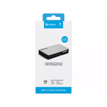 Sandberg USB 3.0 vairāku karšu lasītājs