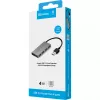 Sandberg USB 3.0 Pocket Hub 4 porti, USB 3.2 Gen 1 (3.1 Gen 1) Type-A, USB 3.2 Gen 1 (3.1 Gen 1) Type-A, 5000 Mbit/s, Balta, Alumīnijs, RoHS