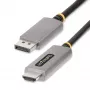 StarTech.com 2 m DisplayPort–HDMI adaptera kabelis, 8K 60 Hz, 4K 144 Hz, HDR10, DP 1.4 uz HDMI 2.1 aktīvais video pārveidotājs, DisplayPort darbvirsmas savienošanai ar HDMI monitoru, vīr.–vīr. – DisplayPort uz HDMI vads