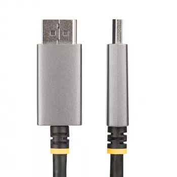 StarTech.com 2 m DisplayPort–HDMI adaptera kabelis, 8K 60 Hz, 4K 144 Hz, HDR10, DP 1.4 uz HDMI 2.1 aktīvais video pārveidotājs, DisplayPort darbvirsmas savienošanai ar HDMI monitoru, vīr.–vīr. – DisplayPort uz HDMI vads