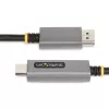 StarTech.com 2 m DisplayPort–HDMI adaptera kabelis, 8K 60 Hz, 4K 144 Hz, HDR10, DP 1.4 uz HDMI 2.1 aktīvais video pārveidotājs, DisplayPort darbvirsmas savienošanai ar HDMI monitoru, vīr.–vīr. – DisplayPort uz HDMI vads