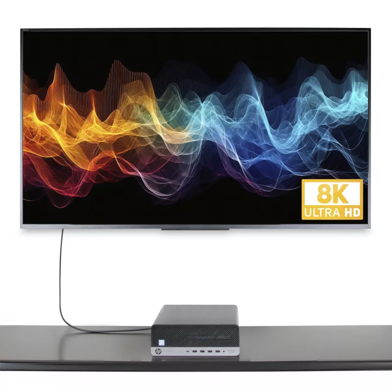 StarTech.com 2 m DisplayPort–HDMI adaptera kabelis, 8K 60 Hz, 4K 144 Hz, HDR10, DP 1.4 uz HDMI 2.1 aktīvais video pārveidotājs, DisplayPort darbvirsmas savienošanai ar HDMI monitoru, vīr.–vīr. – DisplayPort uz HDMI vads
