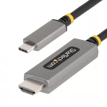 StarTech.com 6 pēdu (2 m) USB-C uz HDMI adaptera kabelis, 8K 60 Hz, 4K 144 Hz, HDR10, USB Type-C uz HDMI 2.1 video pārveidotāja kabelis, USB-C DP Alt Mode/USB4/Thunderbolt 3/4 saderīgs – USB-C klēpjdatora savienošanai ar HDMI monitoru
