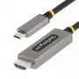 StarTech.com 6 pēdu (2 m) USB-C uz HDMI adaptera kabelis, 8K 60 Hz, 4K 144 Hz, HDR10, USB Type-C uz HDMI 2.1 video pārveidotāja kabelis, USB-C DP Alt Mode/USB4/Thunderbolt 3/4 saderīgs – USB-C klēpjdatora savienošanai ar HDMI monitoru