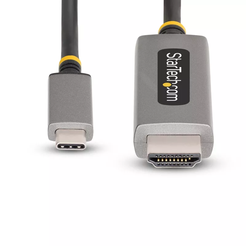 StarTech.com 6 pēdu (2 m) USB-C uz HDMI adaptera kabelis, 8K 60 Hz, 4K 144 Hz, HDR10, USB Type-C uz HDMI 2.1 video pārveidotāja kabelis, USB-C DP Alt Mode/USB4/Thunderbolt 3/4 saderīgs – USB-C klēpjdatora savienošanai ar HDMI monitoru