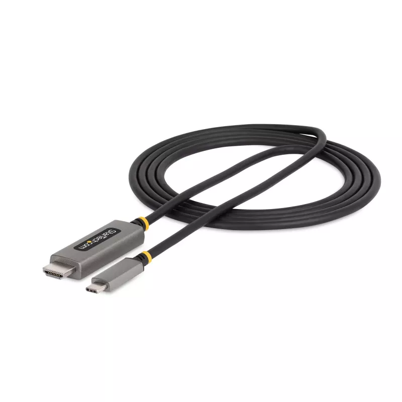 StarTech.com 6 pēdu (2 m) USB-C uz HDMI adaptera kabelis, 8K 60 Hz, 4K 144 Hz, HDR10, USB Type-C uz HDMI 2.1 video pārveidotāja kabelis, USB-C DP Alt Mode/USB4/Thunderbolt 3/4 saderīgs – USB-C klēpjdatora savienošanai ar HDMI monitoru