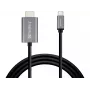 Sandberg USB-C uz HDMI kabelis 2M, 2 m, USB Type-C, HDMI, vīrieša, vīrieša, taisns