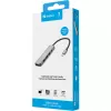 Sandberg USB-C Dokstacija HDMI+3xUSB+PD 100W, vadu, USB 3.2 Gen 1 (3.1 Gen 1) Type-C, 100 W, pelēka, 4K Ultra HD, alumīnijs