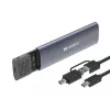 Sandberg USB 3.2 Case for M.2+NVMe SSD, SSD korpuss, M.2, M.2, 10 Gbit/s, USB savienojamība, Melns