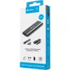 Sandberg USB 3.2 Case for M.2+NVMe SSD, SSD korpuss, M.2, M.2, 10 Gbit/s, USB savienojamība, Melns