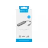 Sandberg USB-C uz 4 x USB-C centrmezgls, USB 3.2 Gen 1 (3.1 Gen 1) Type-C, USB 3.2 Gen 1 (3.1 Gen 1) Type-C, 10000 Mbit/s, pelēks, alumīnijs, 0.15 m
