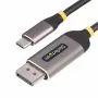 StarTech.com 10 pēdu (3 m) USB-C uz DisplayPort adaptera kabelis, 8K 60 Hz, 4K 144 Hz, HDR, USB Type-C uz DP 1.4 video pārveidotāja kabelis, saderīgs ar USB4/Thunderbolt 3/4