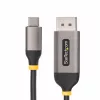 StarTech.com 10 pēdu (3 m) USB-C uz DisplayPort adaptera kabelis, 8K 60 Hz, 4K 144 Hz, HDR, USB Type-C uz DP 1.4 video pārveidotāja kabelis, saderīgs ar USB4/Thunderbolt 3/4