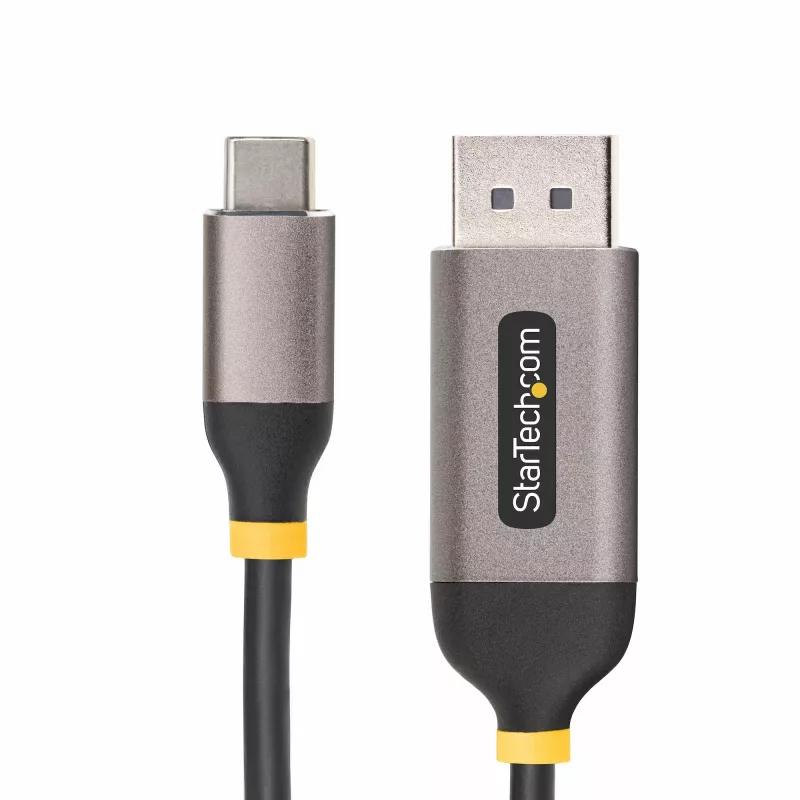 StarTech.com 10 pēdu (3 m) USB-C uz DisplayPort adaptera kabelis, 8K 60 Hz, 4K 144 Hz, HDR, USB Type-C uz DP 1.4 video pārveidotāja kabelis, saderīgs ar USB4/Thunderbolt 3/4