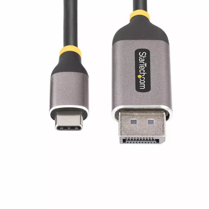 StarTech.com 10 pēdu (3 m) USB-C uz DisplayPort adaptera kabelis, 8K 60 Hz, 4K 144 Hz, HDR, USB Type-C uz DP 1.4 video pārveidotāja kabelis, saderīgs ar USB4/Thunderbolt 3/4