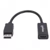 Manhattan DisplayPort 1.1 uz HDMI adaptera kabelis, 1080p@60Hz, vīrišķais uz sievišķo, melns, kabelis 15cm, DP ar fiksatoru, nav divvirzienu, trīs gadu garantija, ekvivalents DP2HDMI