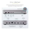 StarTech.com Dual-Monitor USB4 dokstacija, divi 4K 120Hz vai viens 8K 60Hz HDMI, 100W klēpjdatora uzlāde, 2.5GbE, USB-C vairāku monitoru doks, bez draiveriem