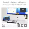 StarTech.com Dual-Monitor USB4 dokstacija, divi 4K 120Hz vai viens 8K 60Hz HDMI, 100W klēpjdatora uzlāde, 2.5GbE, USB-C vairāku monitoru doks, bez draiveriem