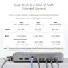 StarTech.com Dual-Monitor USB4 dokstacija, divi 4K 120Hz vai viens 8K 60Hz HDMI, 100W klēpjdatora uzlāde, 2.5GbE, USB-C vairāku monitoru doks, bez draiveriem