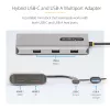 StarTech.com USB-C multiportu adapteris ar pievienotu USB-C uz USB-A pārveidotāju, duālais HDMI (4K30Hz/1080p60Hz), 3x USB-A 5Gbps, mini ceļojumu dokstacija, klēpjdatoru dokstacija, 1,3 pēdu/40cm kabelis