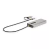 StarTech.com USB-C multiportu adapteris ar pievienotu USB-C uz USB-A pārveidotāju, duālais HDMI (4K30Hz/1080p60Hz), 3x USB-A 5Gbps, mini ceļojumu dokstacija, klēpjdatoru dokstacija, 1,3 pēdu/40cm kabelis