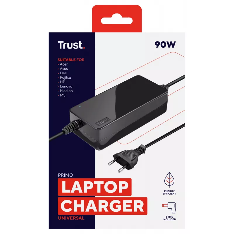 Trust Primo Universal 90W klēpjdatora lādētājs