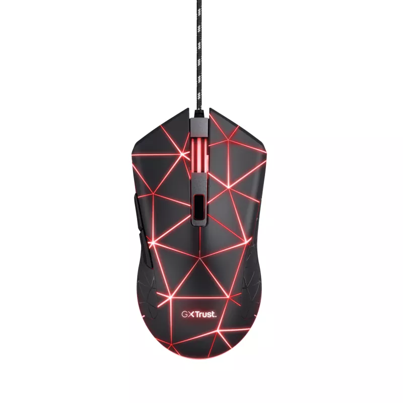 Trust GXT 133 Locx pele Spēlēm Labās rokas USB Type-A Optiskā 4000 DPI