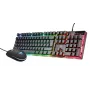 Trust GXT 838 Azor tastatūra Iekļauta pele Spēļu USB Melna