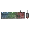Trust GXT 838 Azor tastatūra Iekļauta pele Spēļu USB Melna