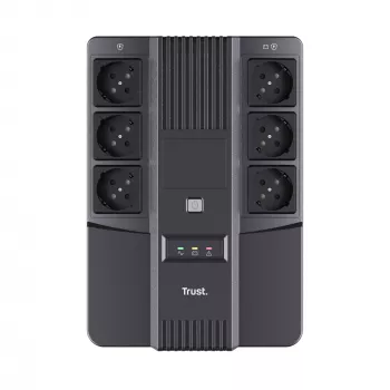 Trust Maxxon 23326 UPS 800 VA, 6 AC izejas, simulēts sinusoidālais vilnis