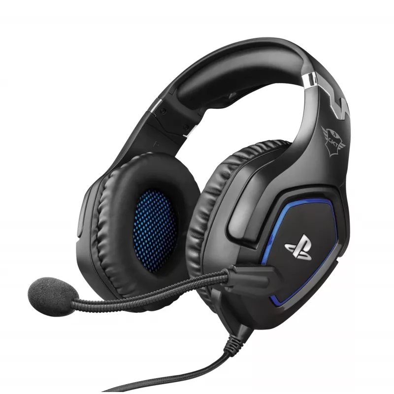 Trust GXT 488 Forze PS4 austiņas ar vadu, galvas lentes, spēlēm, melnas
