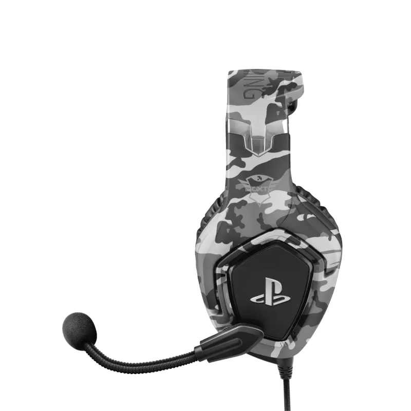 Trust GXT 488 Forze PS4 austiņas ar vadu, galvas stīpa, spēlēm, melnas, pelēkas