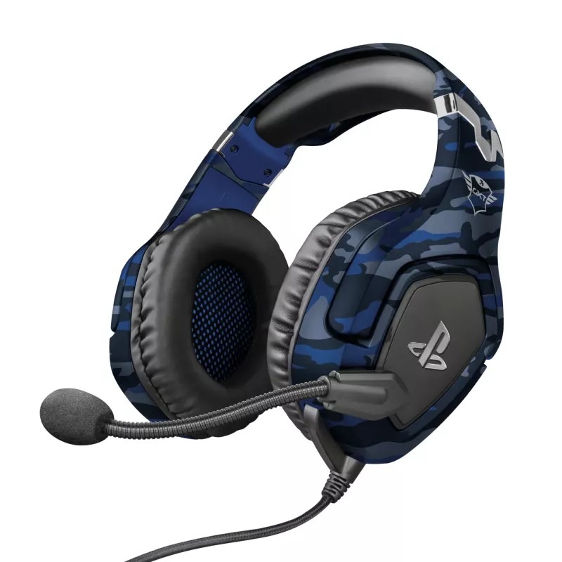 Trust GXT 488 Forze PS4 austiņas Ar vadu Austiņu lente Spēļu Melns, Zils