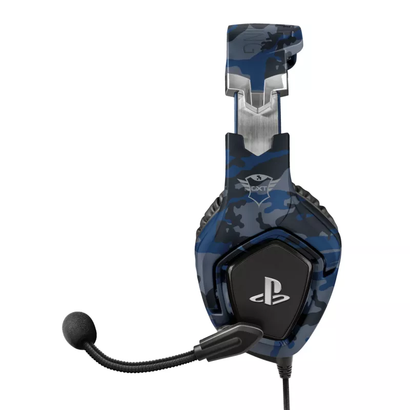 Trust GXT 488 Forze PS4 austiņas Ar vadu Austiņu lente Spēļu Melns, Zils