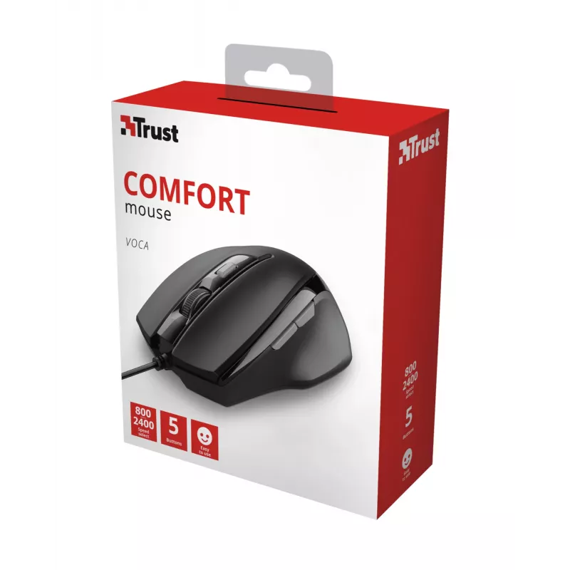 Trust Voca pele Office labās rokas USB Type-A optiskā 2400 DPI
