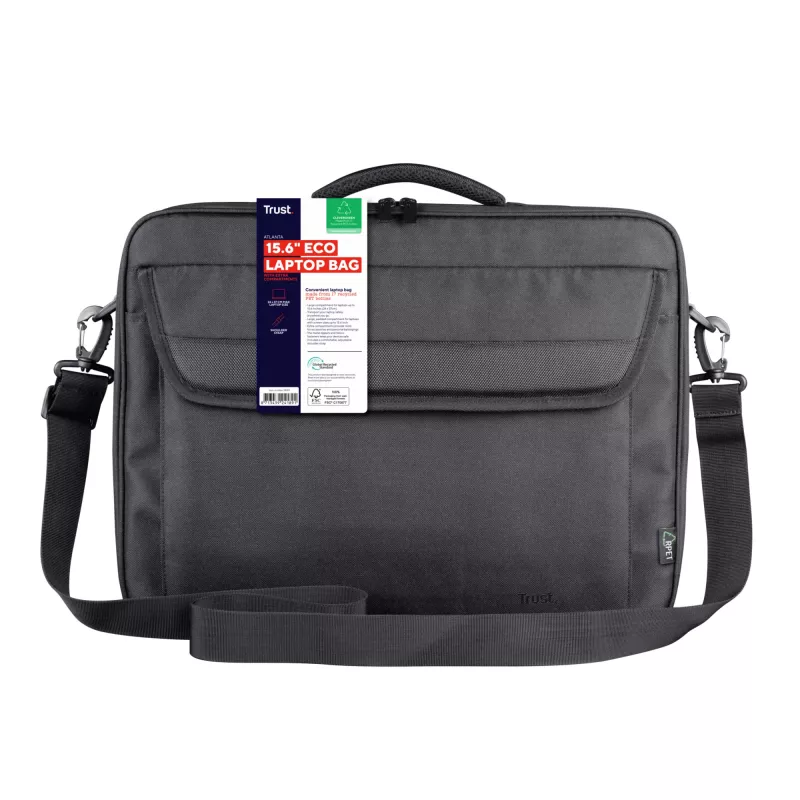 Trust Atlanta 40,6 cm (16 collu) portfelis melns