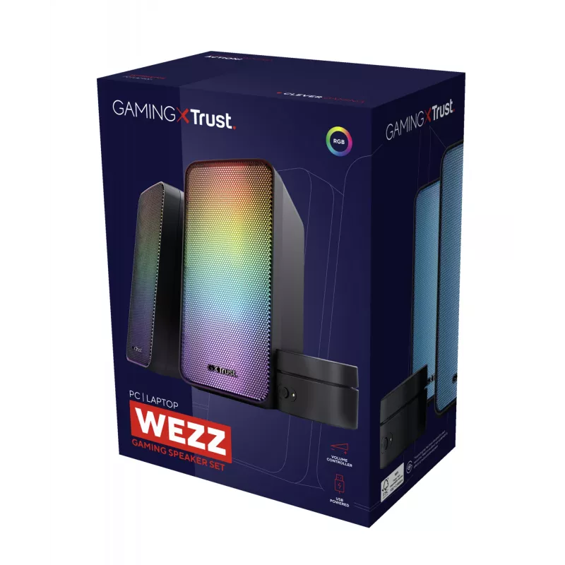 Trust GXT 611 Wezz skaļruņu komplekts 6 W PC/Portatīvais dators Melns 2.0 kanāli 3 W
