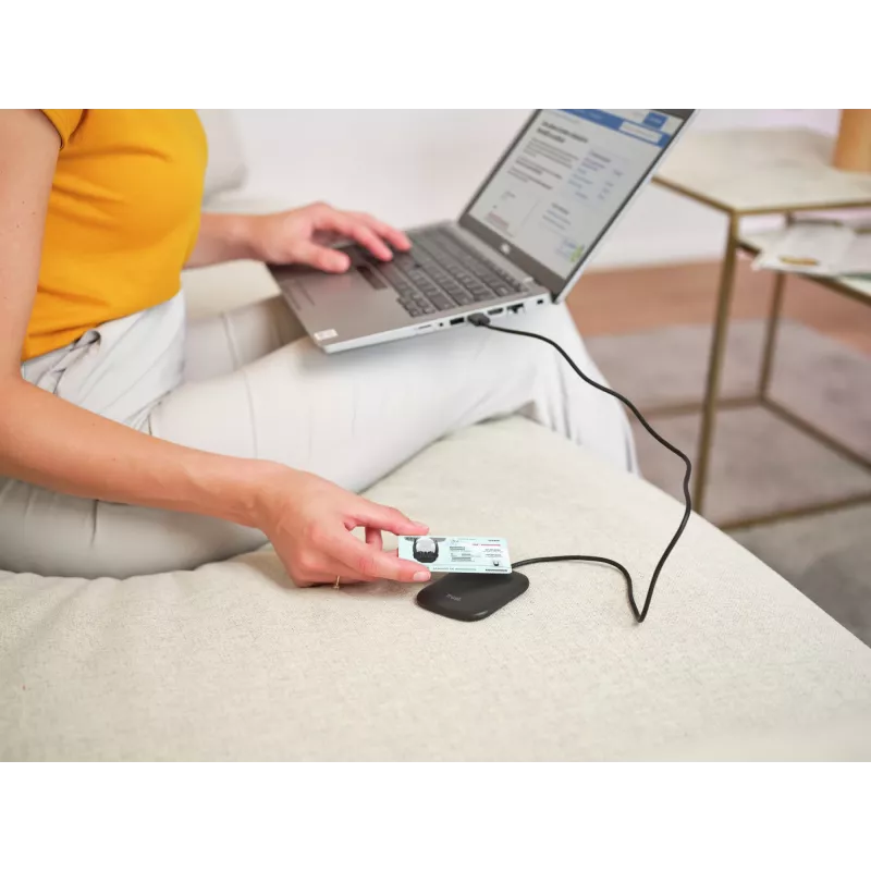 Trust Ceto viedkaršu lasītājs Iekštelpām USB USB 2.0 Melns