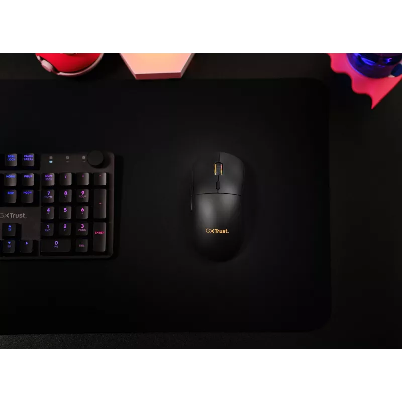 Trust GXT 927 Redex+ pele Spēlēm Labās rokas RF Bezvadu + USB Type-A Lāzera 25600 DPI