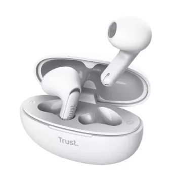 Trust Yavi austiņas True Wireless Stereo (TWS) Ievietojamās Zvani/Mūzika USB Type-C Bluetooth Balts