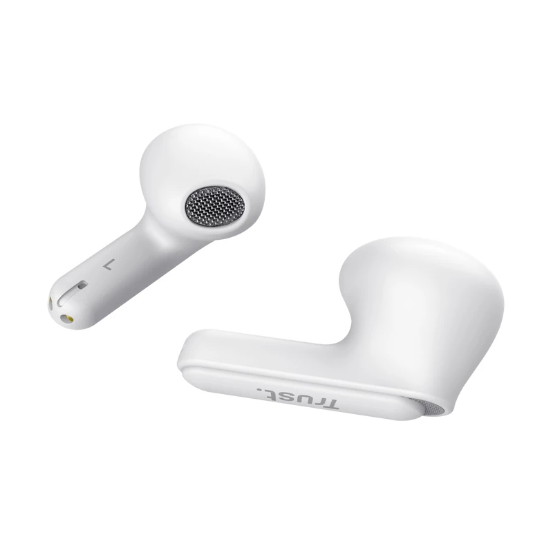 Trust Yavi austiņas True Wireless Stereo (TWS) Ievietojamās Zvani/Mūzika USB Type-C Bluetooth Balts