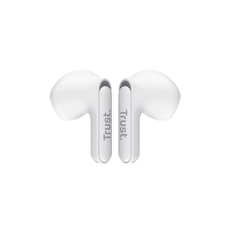 Trust Yavi austiņas True Wireless Stereo (TWS) Ievietojamās Zvani/Mūzika USB Type-C Bluetooth Balts