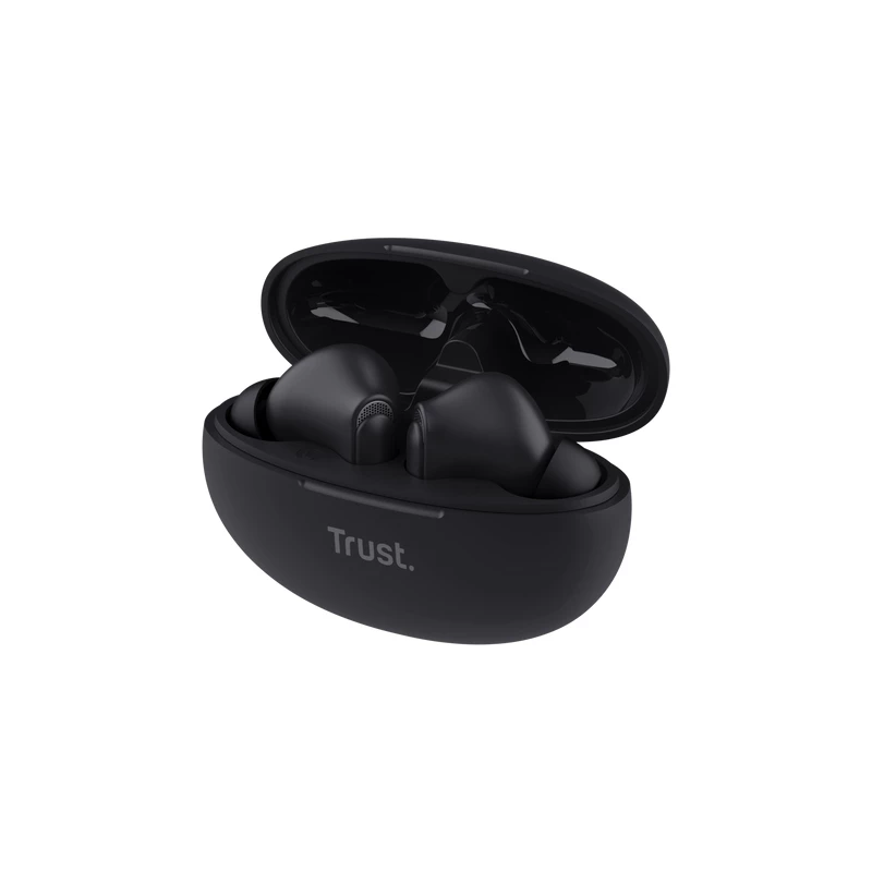 Trust Yavi austiņas True Wireless Stereo (TWS) Ievietojamās Zvani/Mūzika USB Type-C Bluetooth Melns