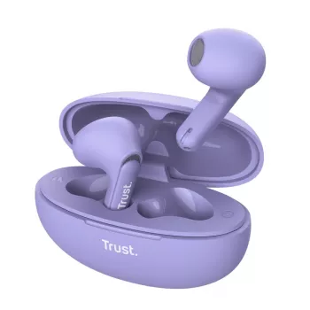 Trust Yavi austiņas True Wireless Stereo (TWS) ievietojamas zvaniem/mūzikai USB Type-C Bluetooth violetas