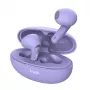 Trust Yavi austiņas True Wireless Stereo (TWS) ievietojamas zvaniem/mūzikai USB Type-C Bluetooth violetas