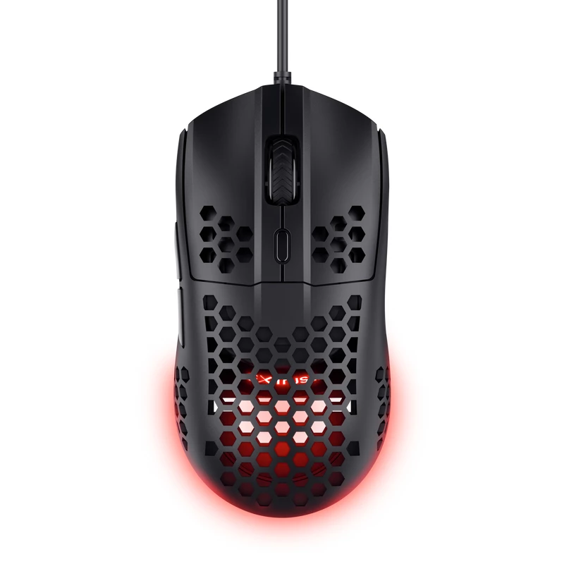 Trust GXT 928 HELOX, labās rokas, optiskā, USB Type-A, 6400 DPI, melna