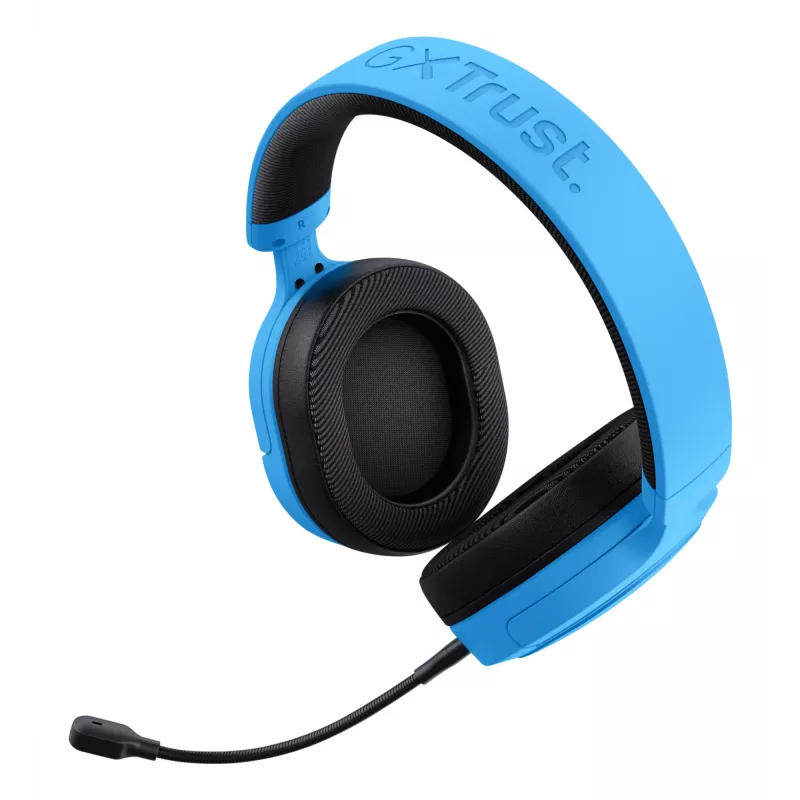 Trust GXT 498B Forta austiņas ar vadu, galvas lente, spēlēm, zilas