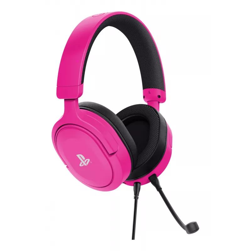 Trust GXT 498P Forta austiņas ar vadu, galvas lentes tipa, spēļu, rozā