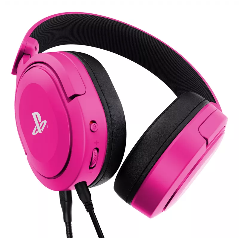 Trust GXT 498P Forta austiņas ar vadu, galvas lentes tipa, spēļu, rozā